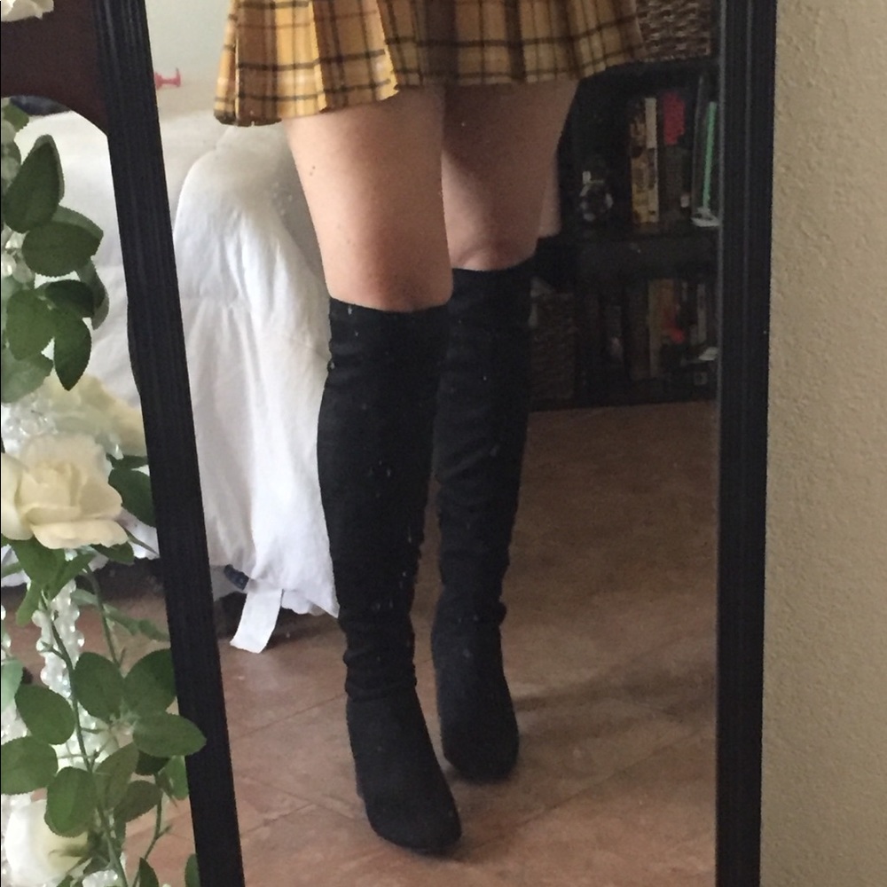 Unworn Over the knee Boots: Boohoo